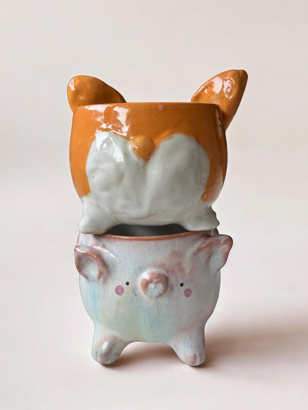 Grande tasse corgi faite main – Mug céramique artisanal – Tasse kawaii chien – Mug mignon pour café – Idée cadeau originale