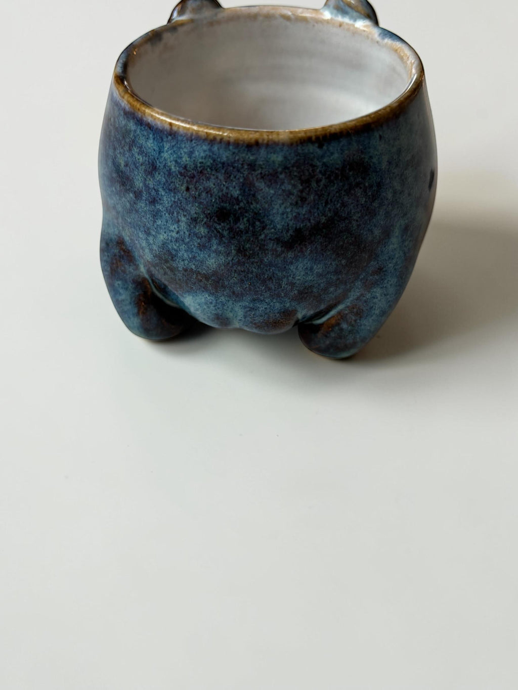 Tasse espresso grenouille grumpy faite main- Mug céramique artisanal - petite tasse kawaii pour café - idée cadeau original