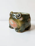 Tasse espresso grenouille HAPPY faite main- Mug céramique artisanal - petite tasse kawaii pour café - idée cadeau original